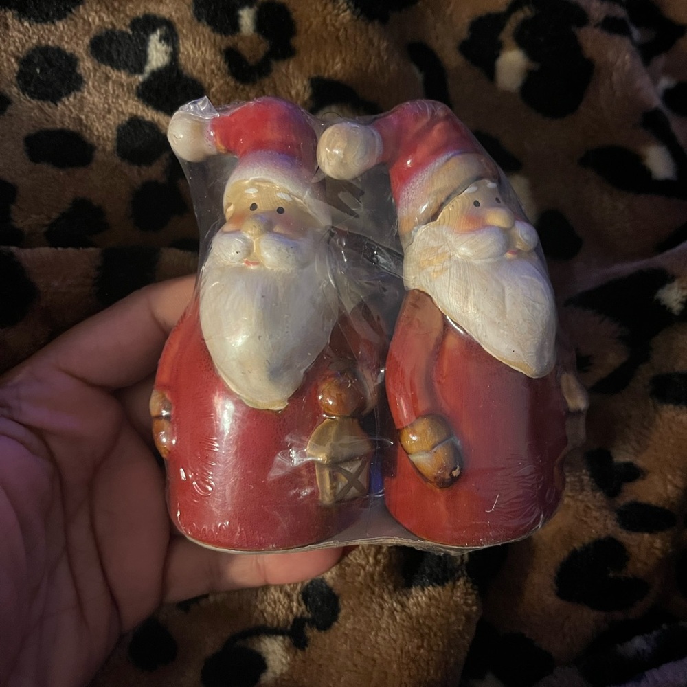 Charming Santa Claus Duo salt & pepper shakers - Red and White